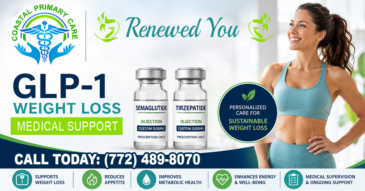 GLP-1 Weight Loss-Program provided by Coastal Primary Care, Fort Pierce, Treasure Coast, Florida